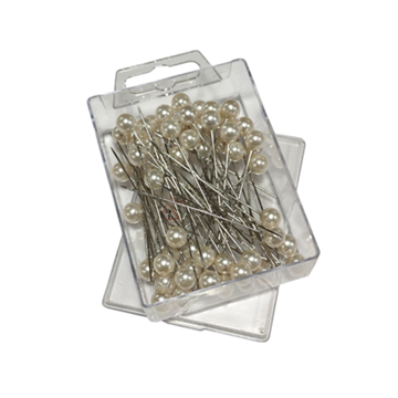 Perlenål champagne 8x65 55 stk.